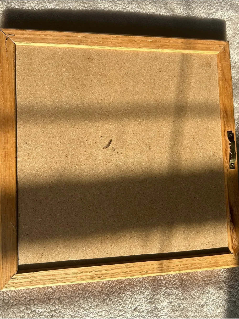 Black Felt Message Board with Wood Frame